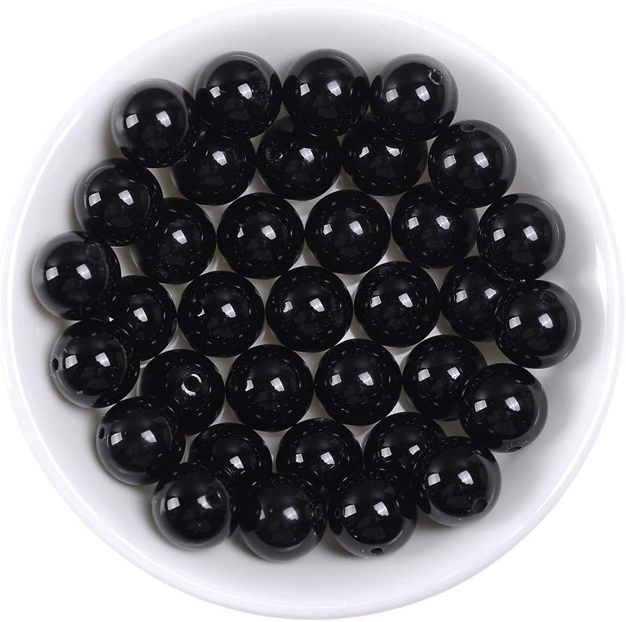 Natural Stone Beads 2mm Black Onyx Agate Gemstone Round Loose Beads Crystal Energy Stone Healing Power for Jewelry Making DIY,1 Strand 15" - Image 4