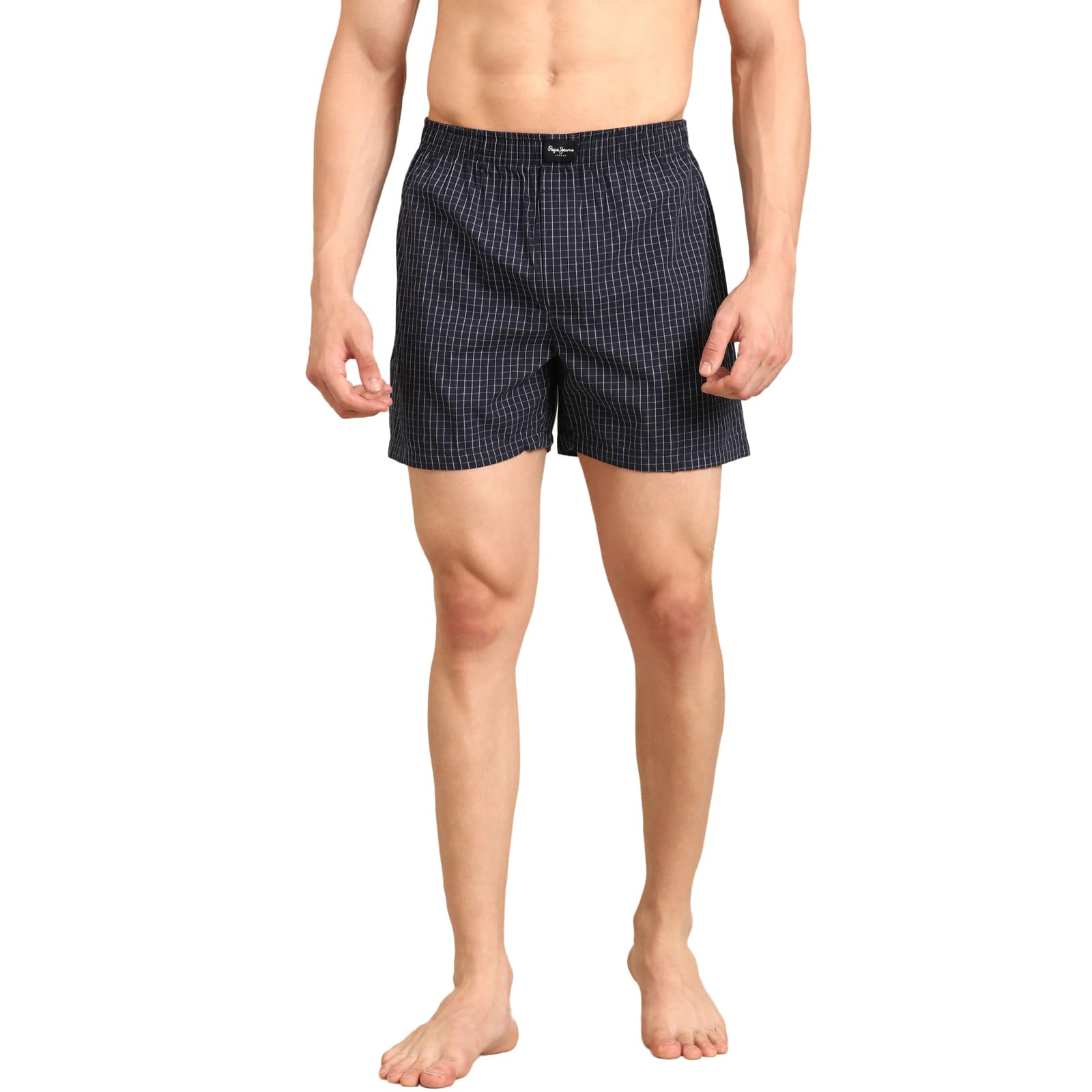 pepe jeans Men's Cotton Boxer Shorts Relaxed Fit Striped Boxers (Pack of 2)-picture-29