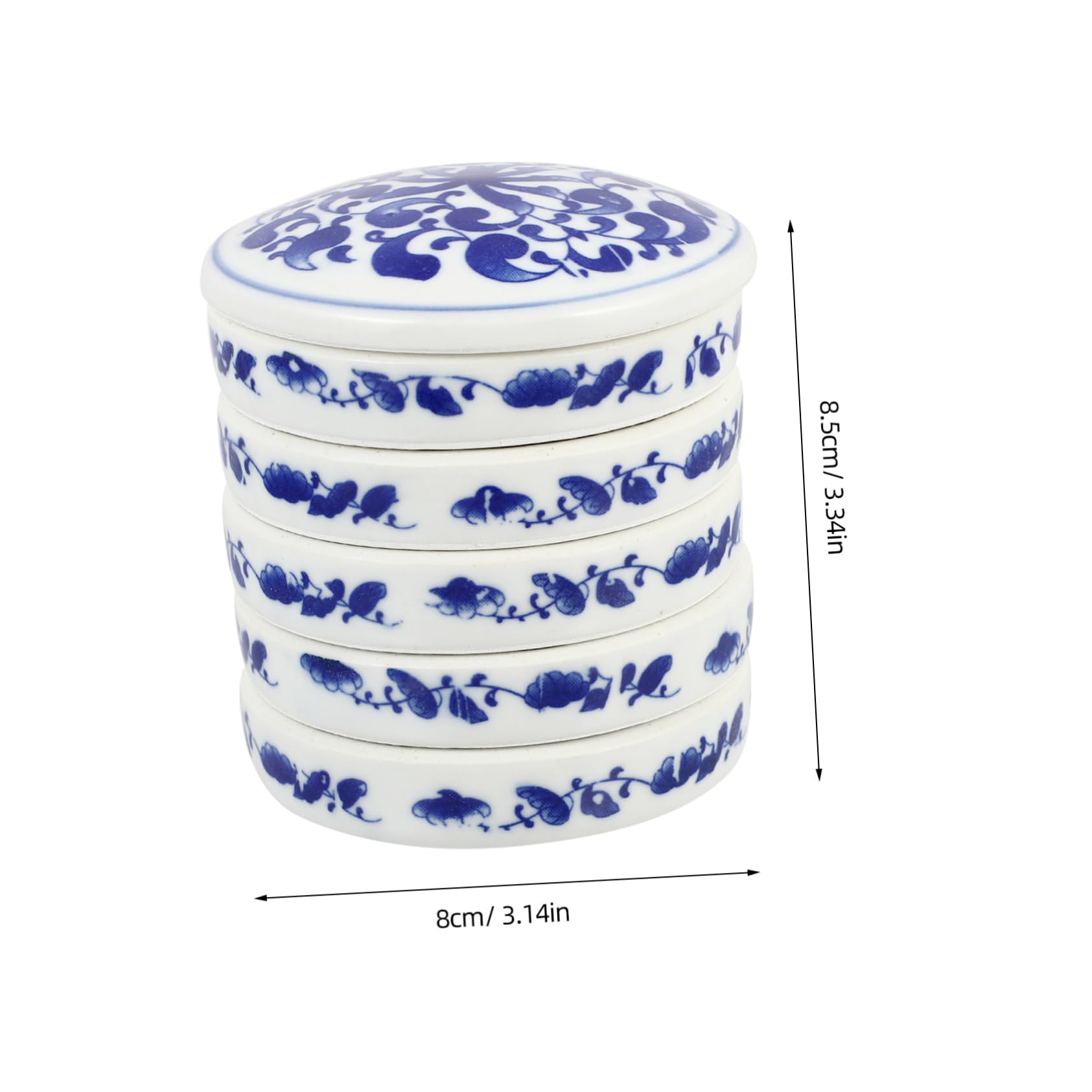 ARTIBETTER Watercolor Mixing Bowls Ceramic Set Porcelain Paint Mixing Trays Lid for Artists and Students