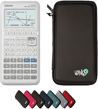 Casio fx-9860GIII including a WYNGS protective case in Black - Basic Set