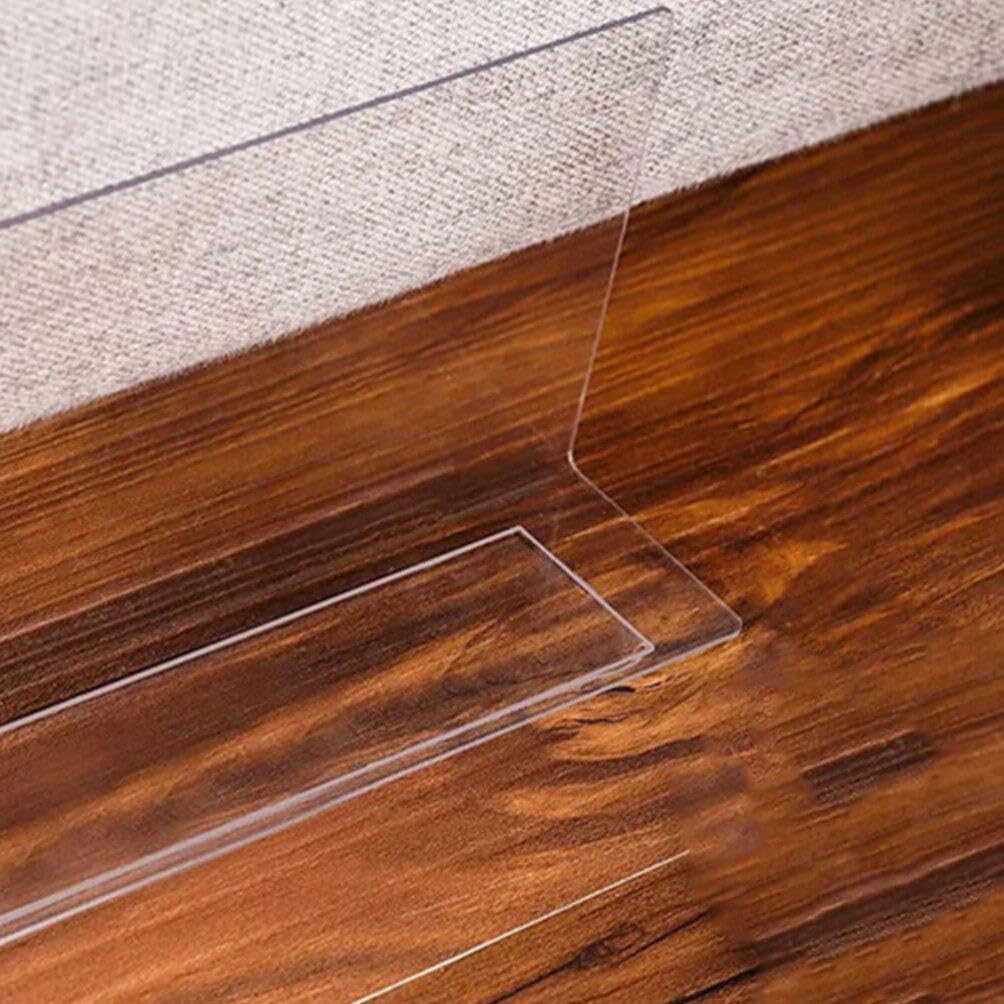 Alipis 5pcs Clear Under Sofa Blocker Gap Bumper Toy Blocker PVC Adjustable Toy Blockers Stop Things Going Couch Blocker for Hard Surface Floors Accessories