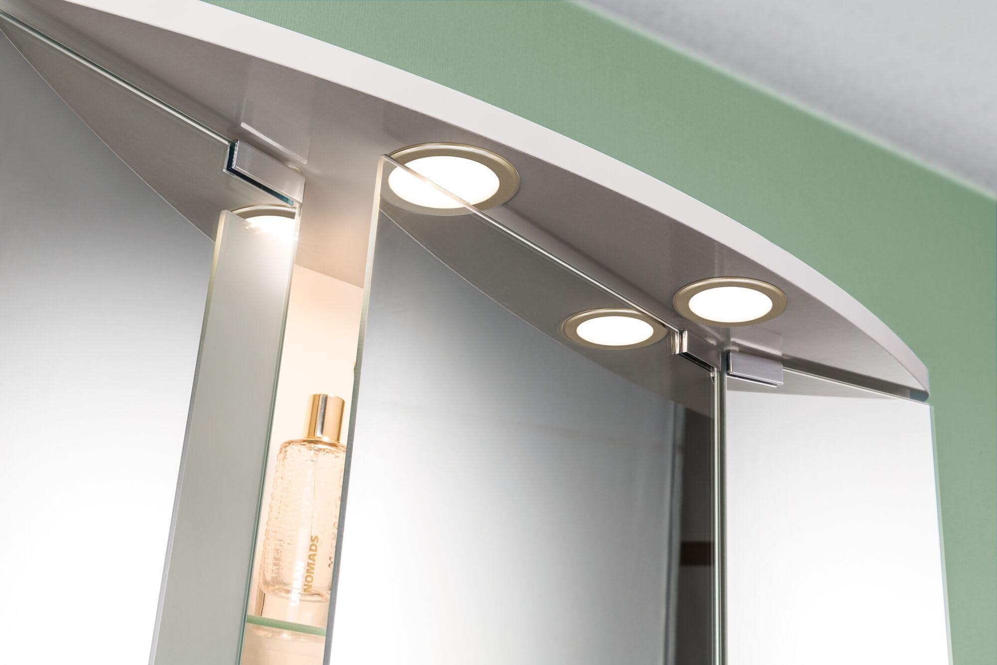 Paulmann 93124 Encastrés meubles LED kit de 3 65 mm 3x2,5W 3x180lm 230/12V 4000 K Doré mat