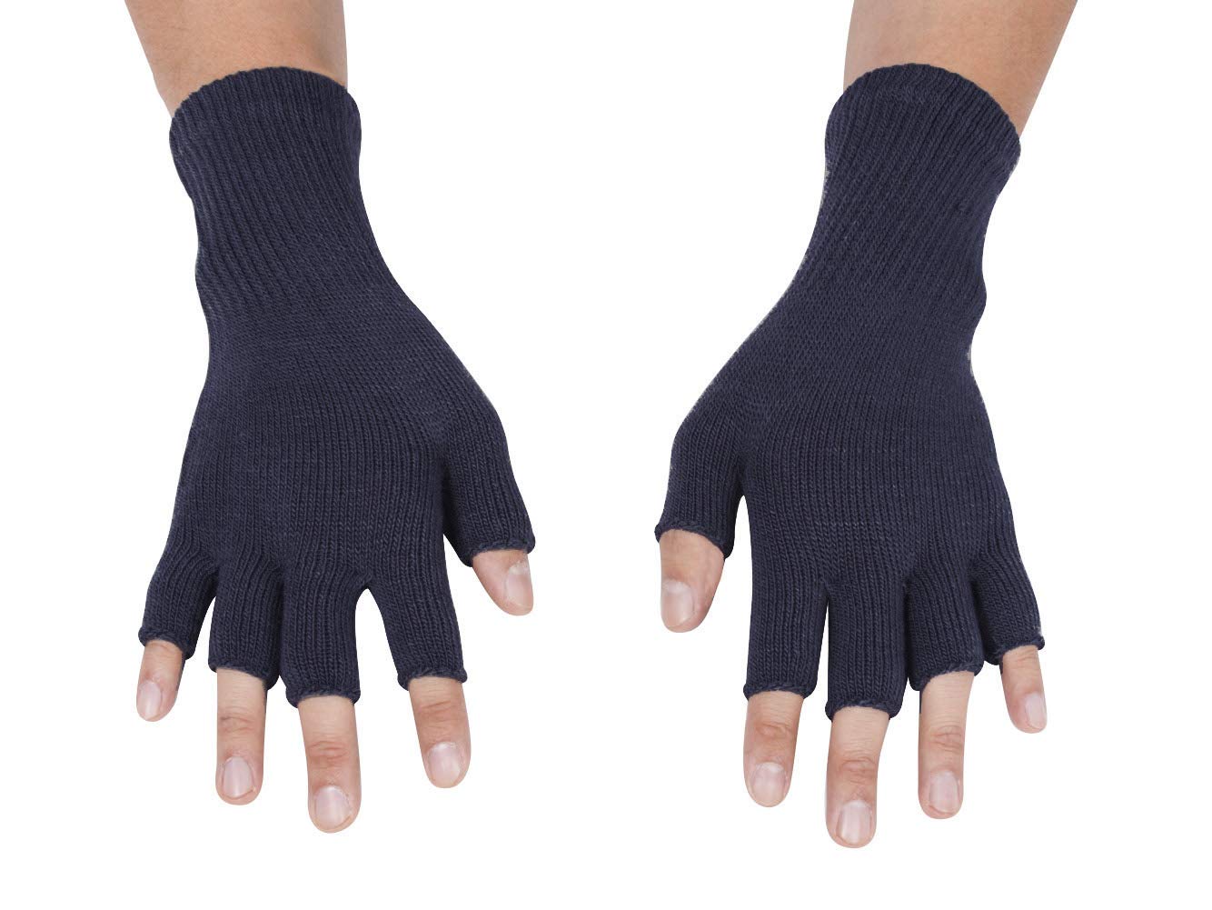 Gravity ThreadsGravity Threads Unisex Men Women Half Finger Stretchy Knit Fingerless Winter Gloves