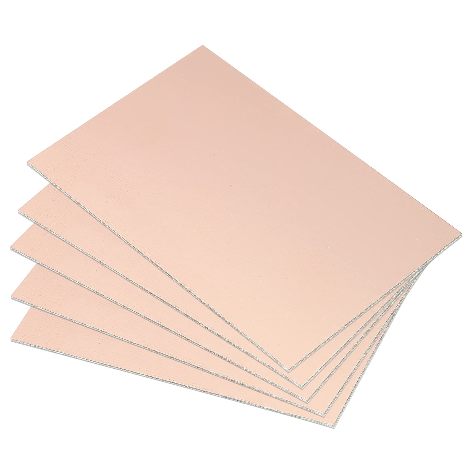 PATIKIL FR4 Laminato Rivestito in Rame a Doppio Lato PCB, 5 Pezzi 100 x 70 x 1,2mm Circuito Prototipo Universale Placcato in Rame