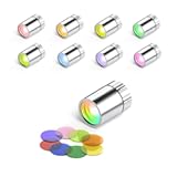 24 Full-color Pack Tiny Miniature DIY Battery Operated LED Lights,White LED with 48 Pcs colorful lens,Wireless Miniature Light for Artwork,Building blocks,,DIY Hand Craft,Toy figures,Mini-scale Model