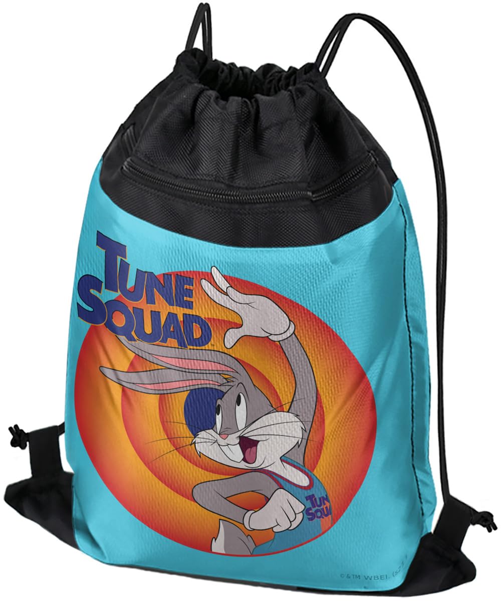 LOGOVISION Space Jam: A New Legacy Bugs Bunny Drawstring Backpack Sports Bag Sackpack 17