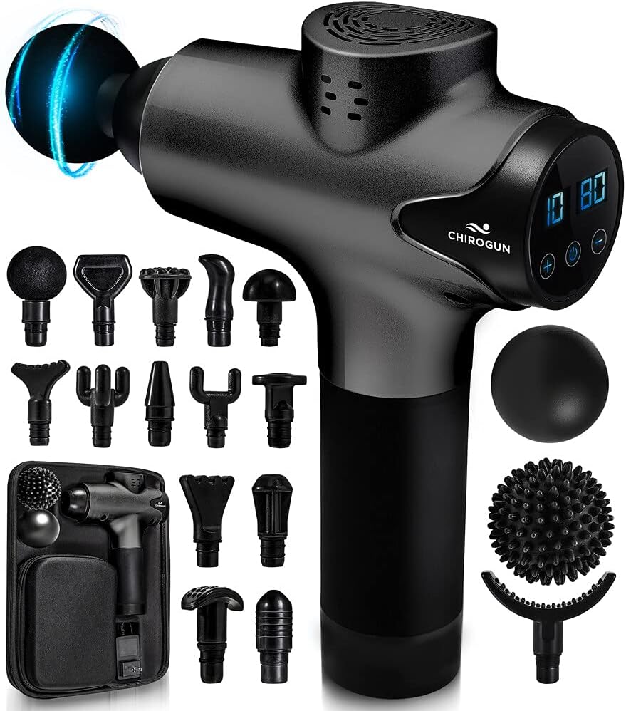 Percussion Massage Gun Deep Tissue Percussion Muscle Massager Percussion Massager Gun Deep Tissue Massage Gun Muscle Massage Gun Deep Tissue Massager Dark Gray