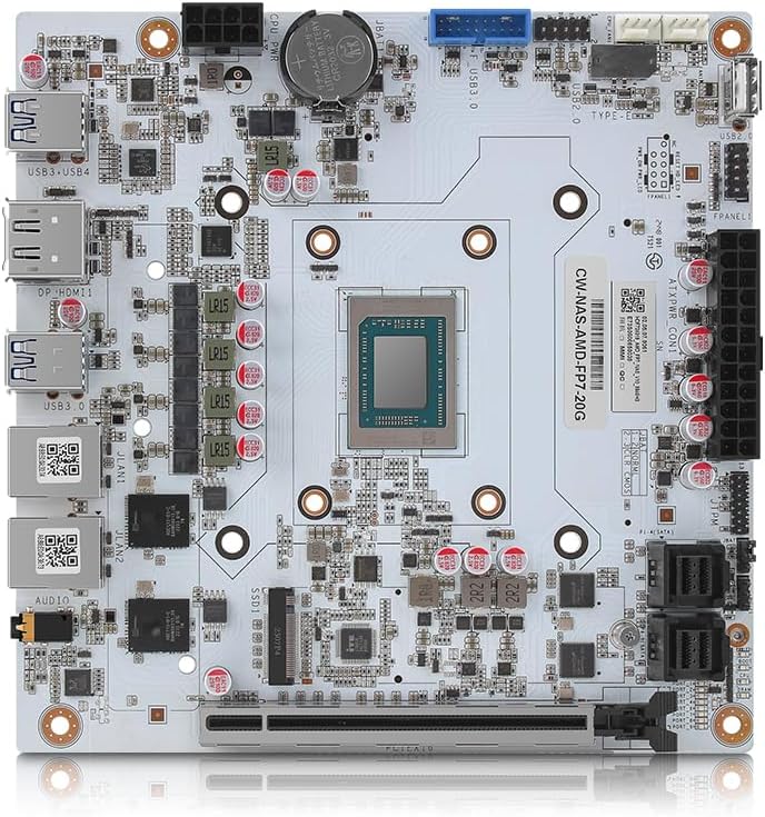 AMD 8845HS 8-core NAS Motherboard with Dual 10G Ethernet Ports and 8-Bay AI Processor (Motherboard +2*SFF8643)