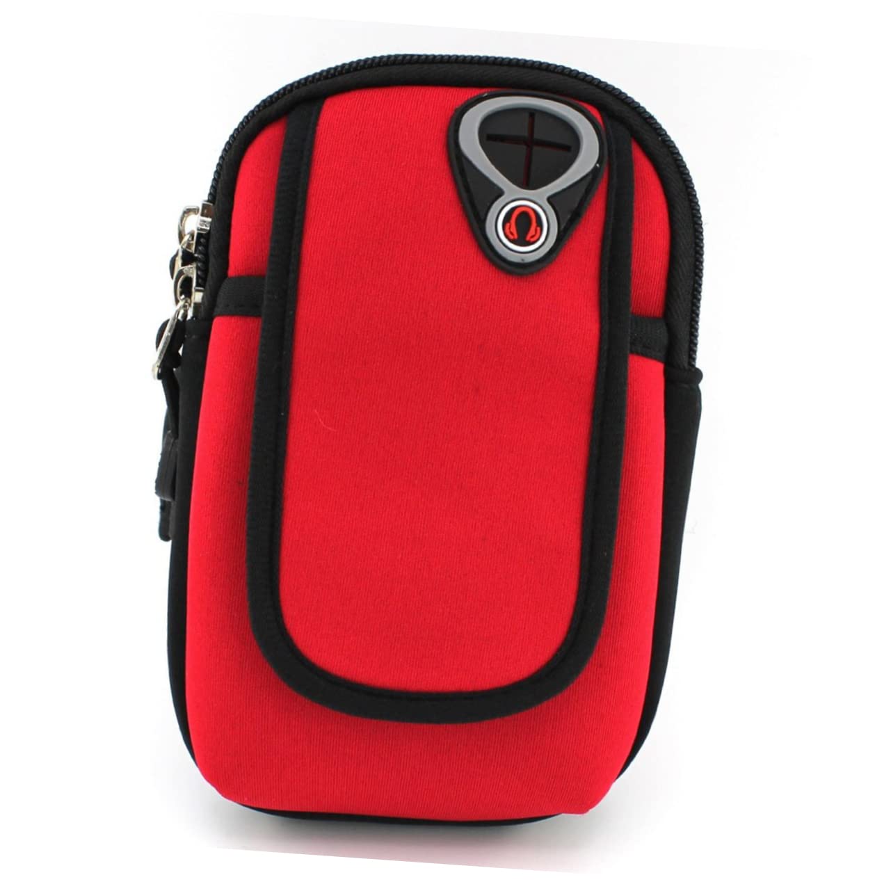 OSALADI 3 Pz borsa da braccio regolabile traspirante lavabile pacchetto braccia ciclo jogging ewexercise marsupio fascia da braccio borsa del pacchetto del braccio rosso