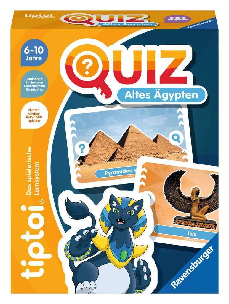 Ravensburger tiptoi 00166 Quiz Ancient Egypt, Quiz Game for Children from 6 Years, for 1-4 Players