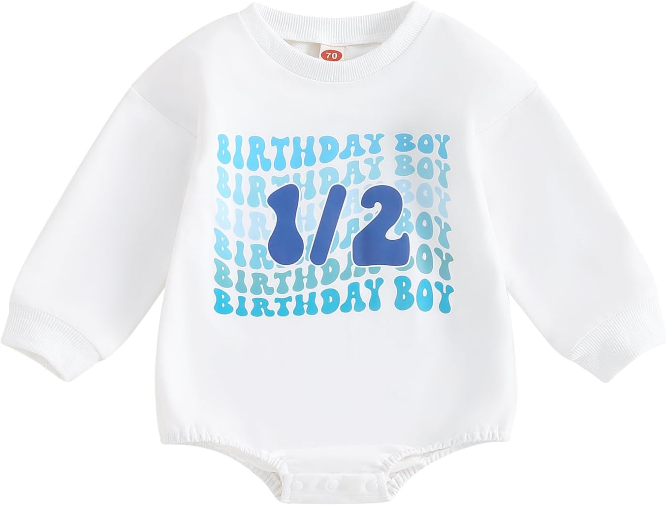 Baby Girl Boy Half Birthday Outfit 1/2 Birthday Girl/Boy Romper Sweatshirt Oversized Shirts Fall Clothes