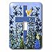 3dRose lsp_266787_1 Larkspur Garden with Yellow Canary and Christian Cross Toggle Switch, Multicolor
