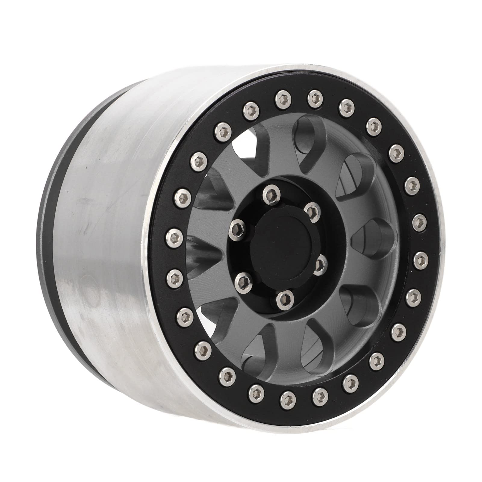Cerchi per ruote di auto RC, 4 pezzi, cerchi di ricambio in lega di alluminio per auto RC SCX6 1/6, ruota leggera e resistente da 2,9 pollici per auto telecomandata fuoristrada con (Di Colore)