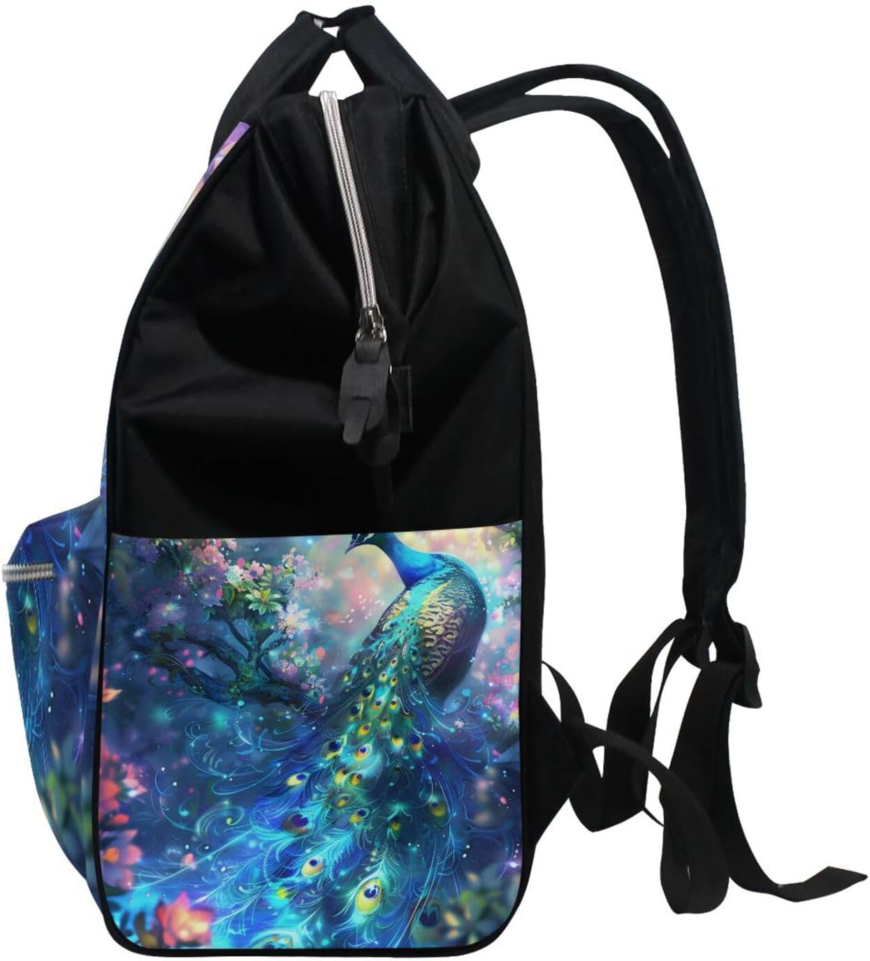 ALAZA A Beautiful Peacock Laptop Backpack Anti Theft Purse Backpack for Women Men,15.6 inch Doctor Bag College Backpacks Travel Casual Daypack