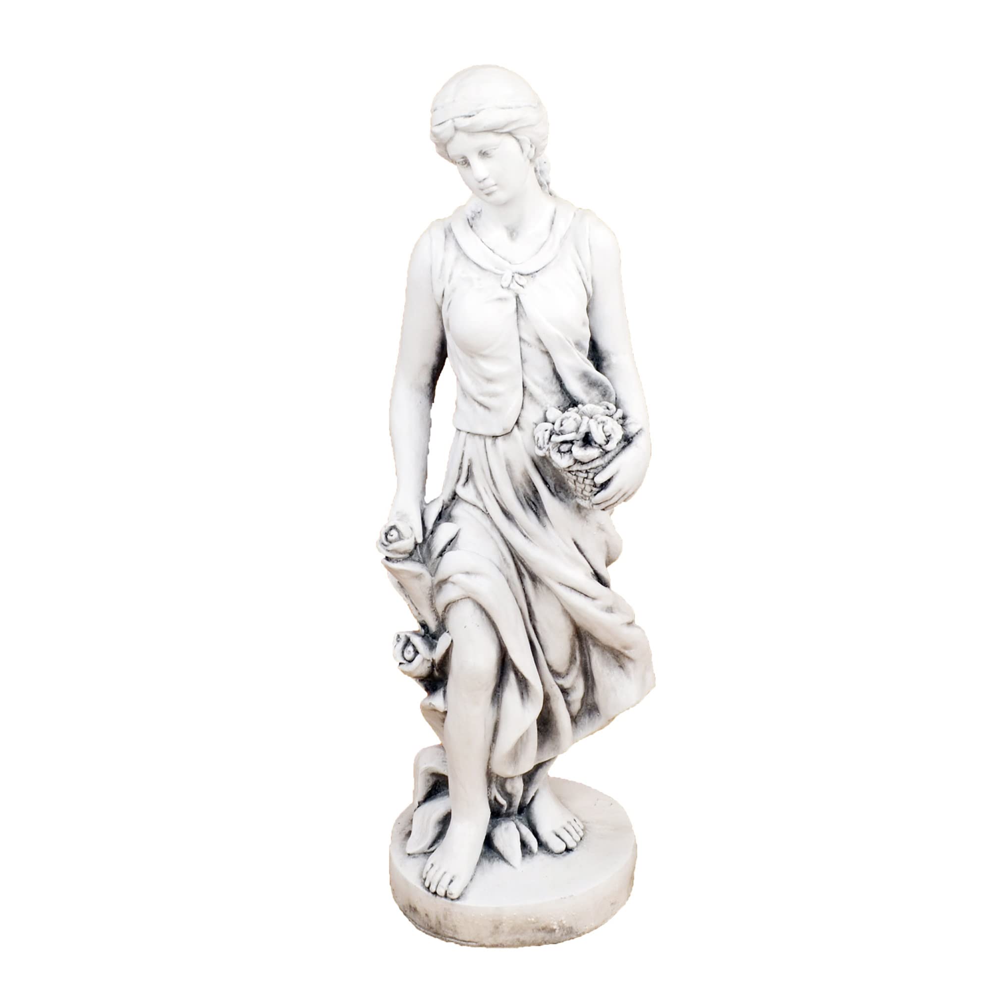 Solstice Sculptures SUSIE in Spring 84cm White Stone Effect