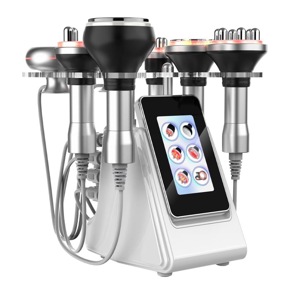 Elitzia 6 in 1 Body Sculpting Cavitazione 80 K Macchina per bruciare i grassi Macchina per cavitazione Vacuum RF EMS Skin Tightening RF Ridurre le Rughe Radiofrequenza Ultrasuoni Saloni Spa Uso