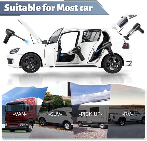 Miniatura 6 de Aspiradora de automóvil  Potente aspiradora de mano inalámbrica de 18000 Pa, 120 W, ligera, sin escobillas, con motor sin escobillas, aspiradora de