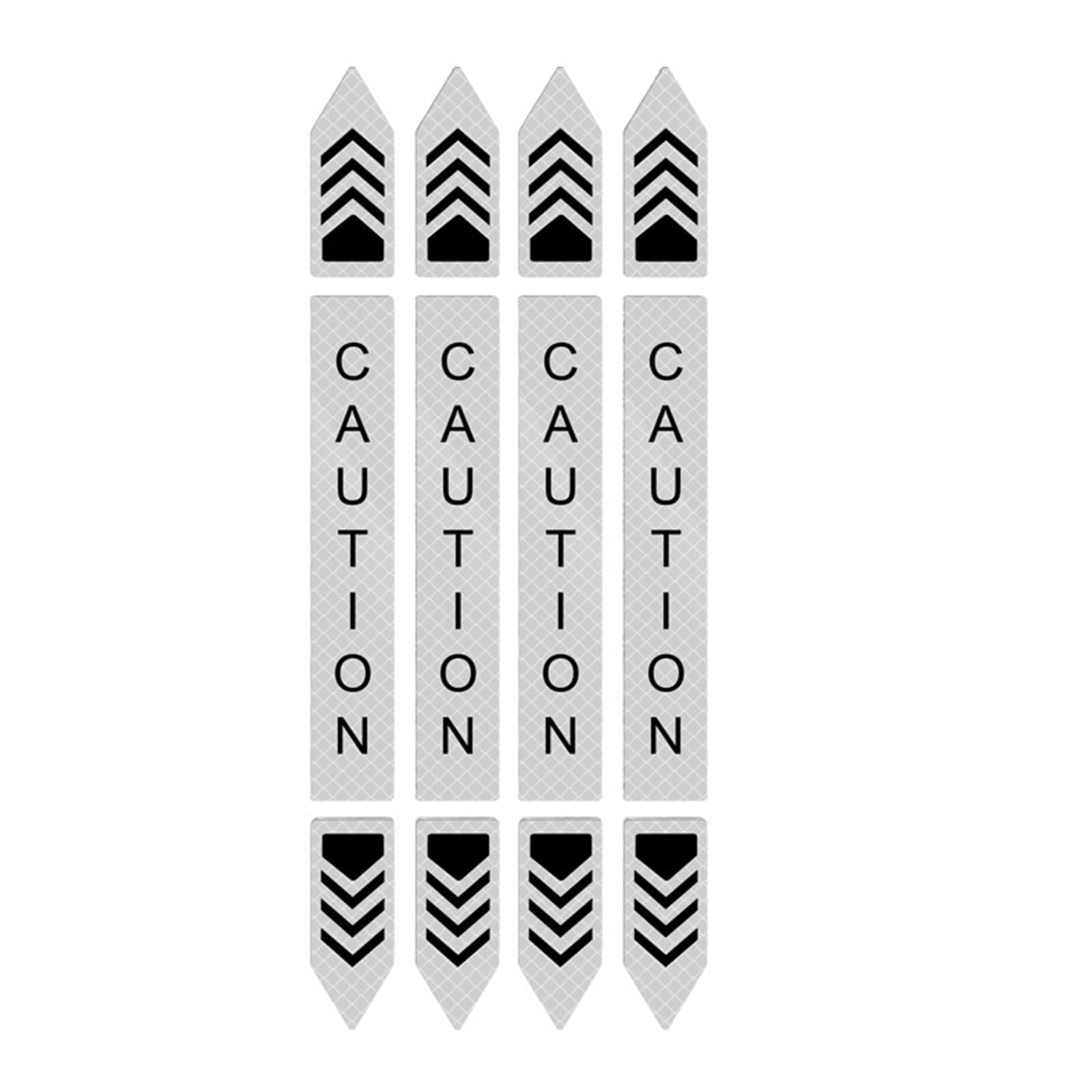 Uprgades Nighttime Car Door Reflective Strips Decorative Stickers Car Door Stickers for Driving Awareness High Visibility