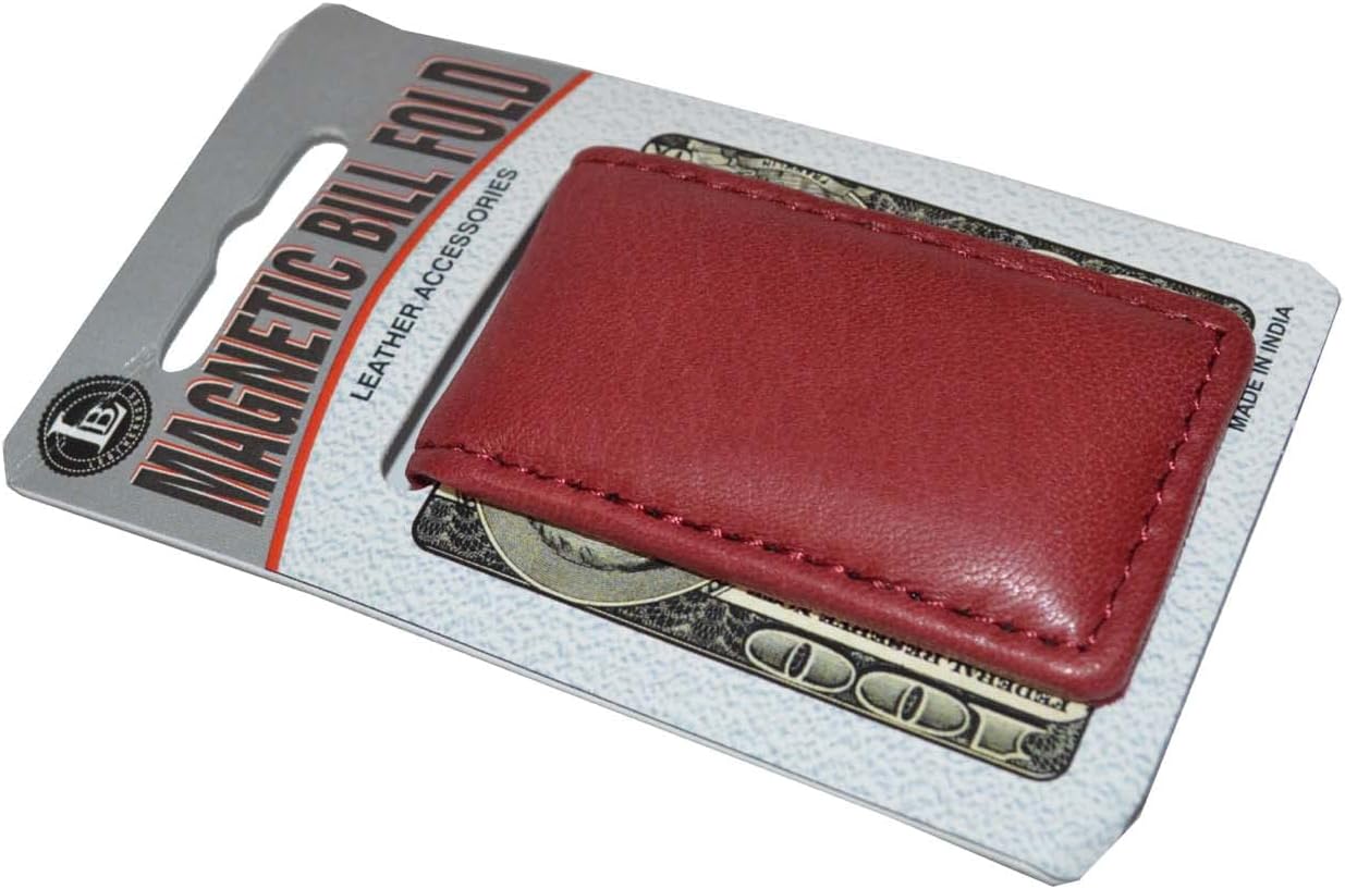 LB LEATHERBOSS Men's New Leather Strong Magnetic Money Clip - Image 4