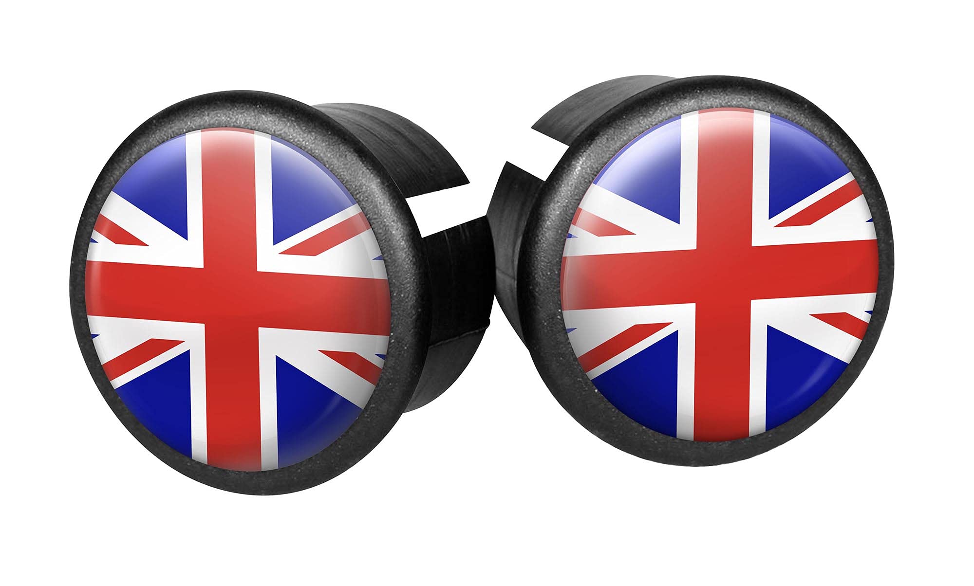 Velox Flag Bar End Plugs, Great Britain