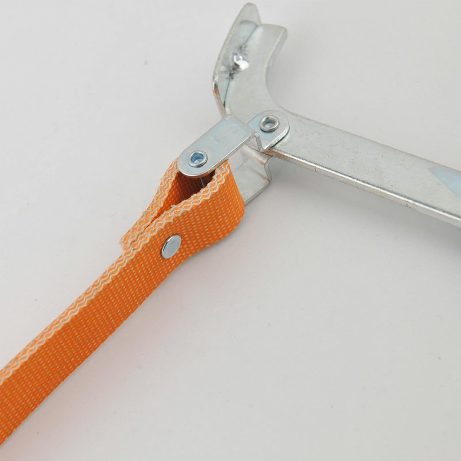 Generico Klucz do filtrów olejowych, Heavy Duty Strap Wrench, 8,07 , regulowany pasek na rękę, niebieski i pomarańczowy, przenośny łatwy uchwyt, wielofunkcyjny narzędzie do usuwania oleju, wody