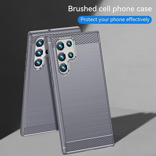 Miniatura 7 de Spevert Funda para Samsung Galaxy S22 Ultra, funda para Samsung Galaxy S22 Ultra con absorción de golpes, a prueba de arañazos, textura cepillada,
