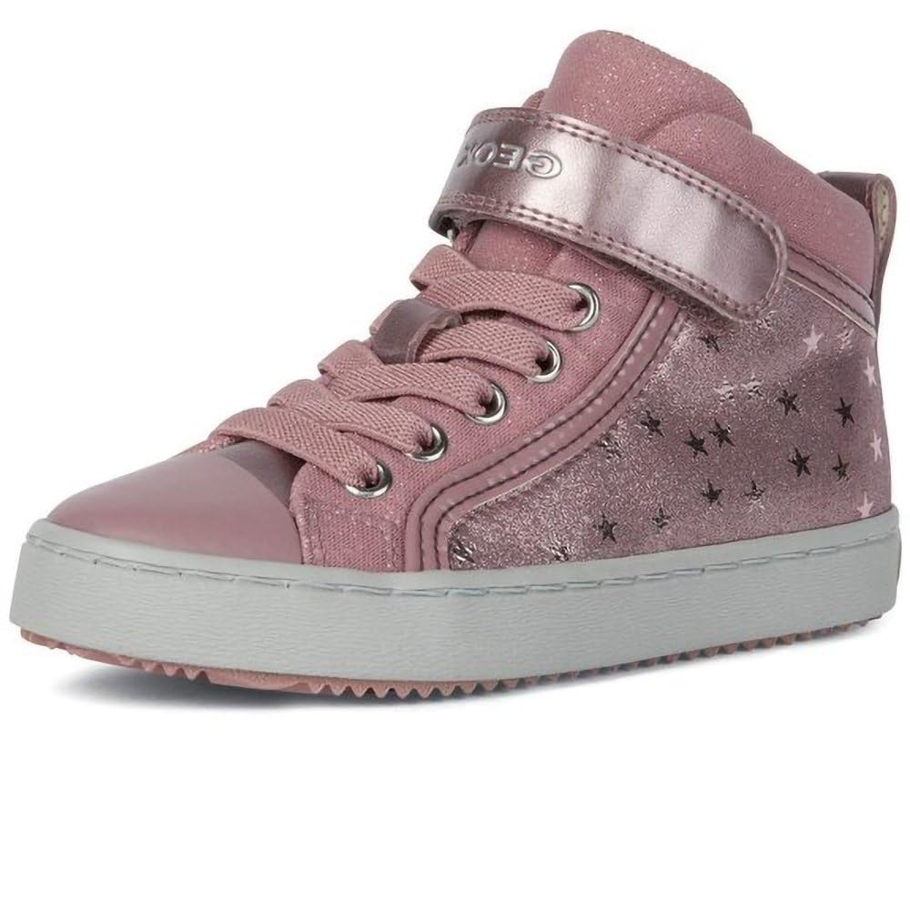 Geox Girls J Kalispera Sneakers, Dk Pink, 1.5 UK Child