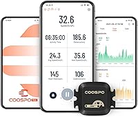 Vista 4 de COOSPO Sensor de cadencia y velocidad para ciclismo, Bluetooth inalámbrico y sensor de RPM de bicicleta ANT+ para computadoras de ciclismo