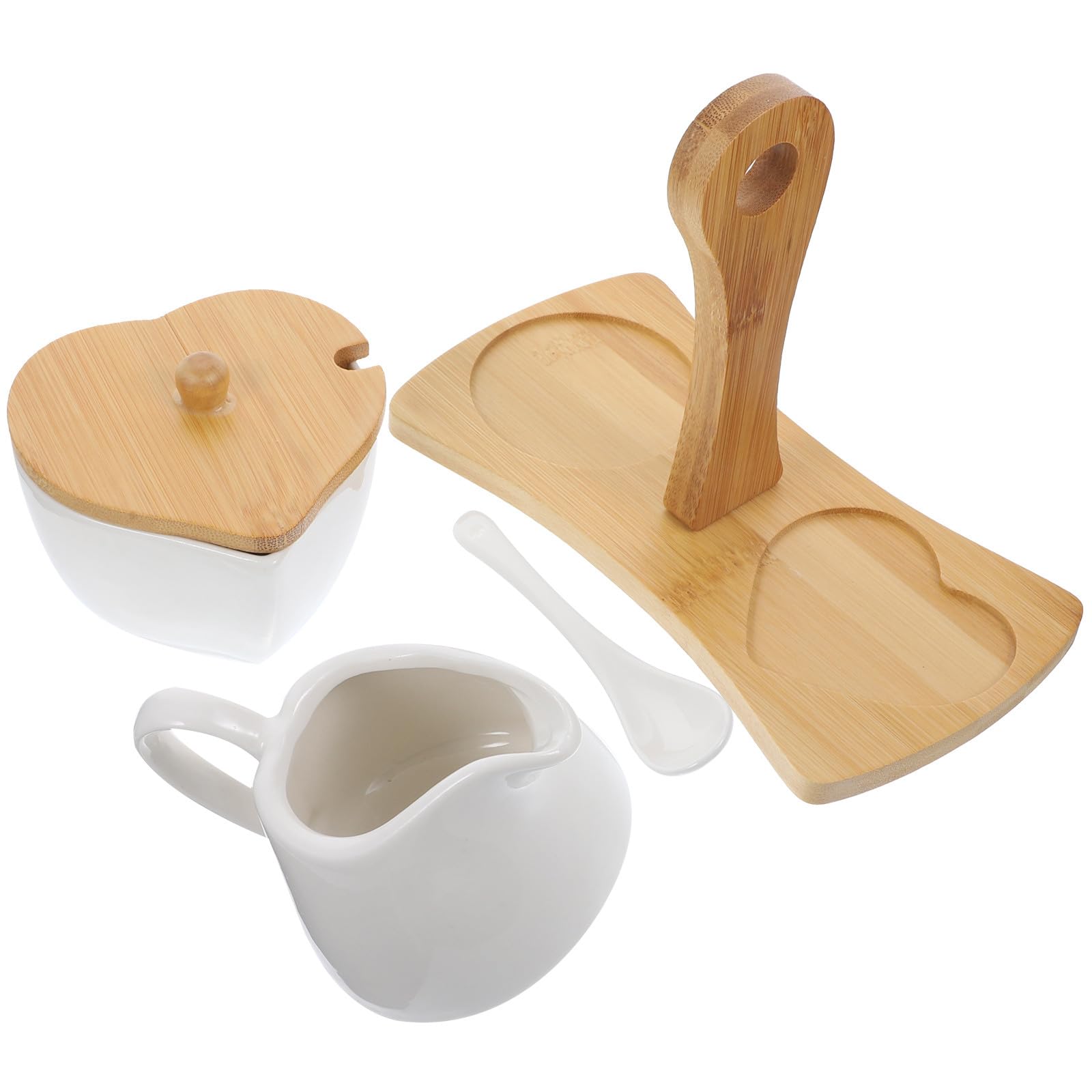 Juego de Azucarero y Jarra de Cerámica y con Mango de Set para Menaje de Cocina en Hotel y Hogar