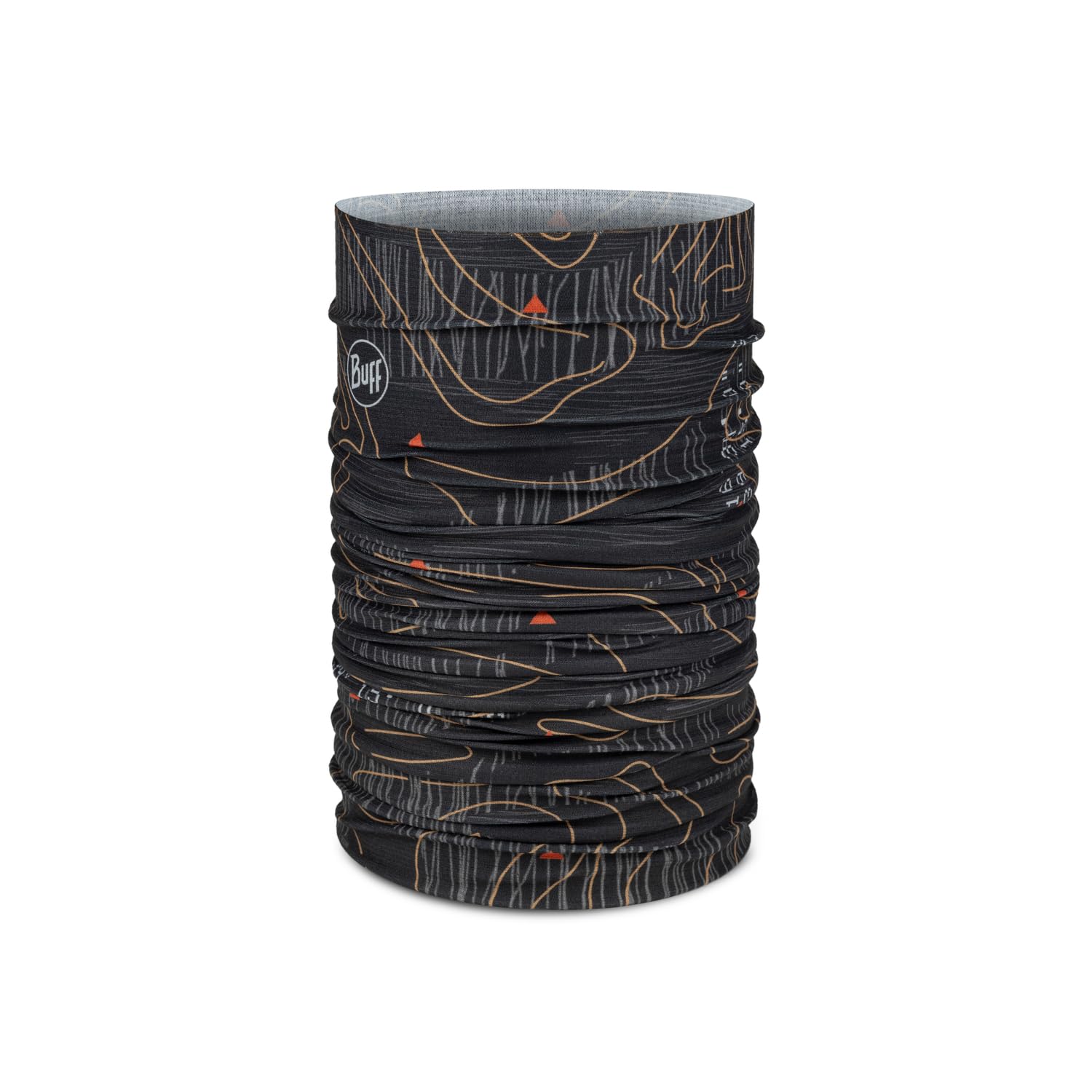 BUFF®| Neckwear CoolNet UV® Kids Flexible, UPF50 Protection, Lightweight, Stretch, Recycled Material, Sport, Summer, One size, Dark Grey