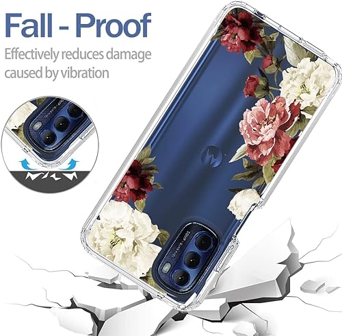 Miniatura 7 de Tothedu XT2211 - Funda para Moto G Stylus 2022 4G, funda con protector de pantalla de vidrio templado, funda protectora de cuerpo completo con