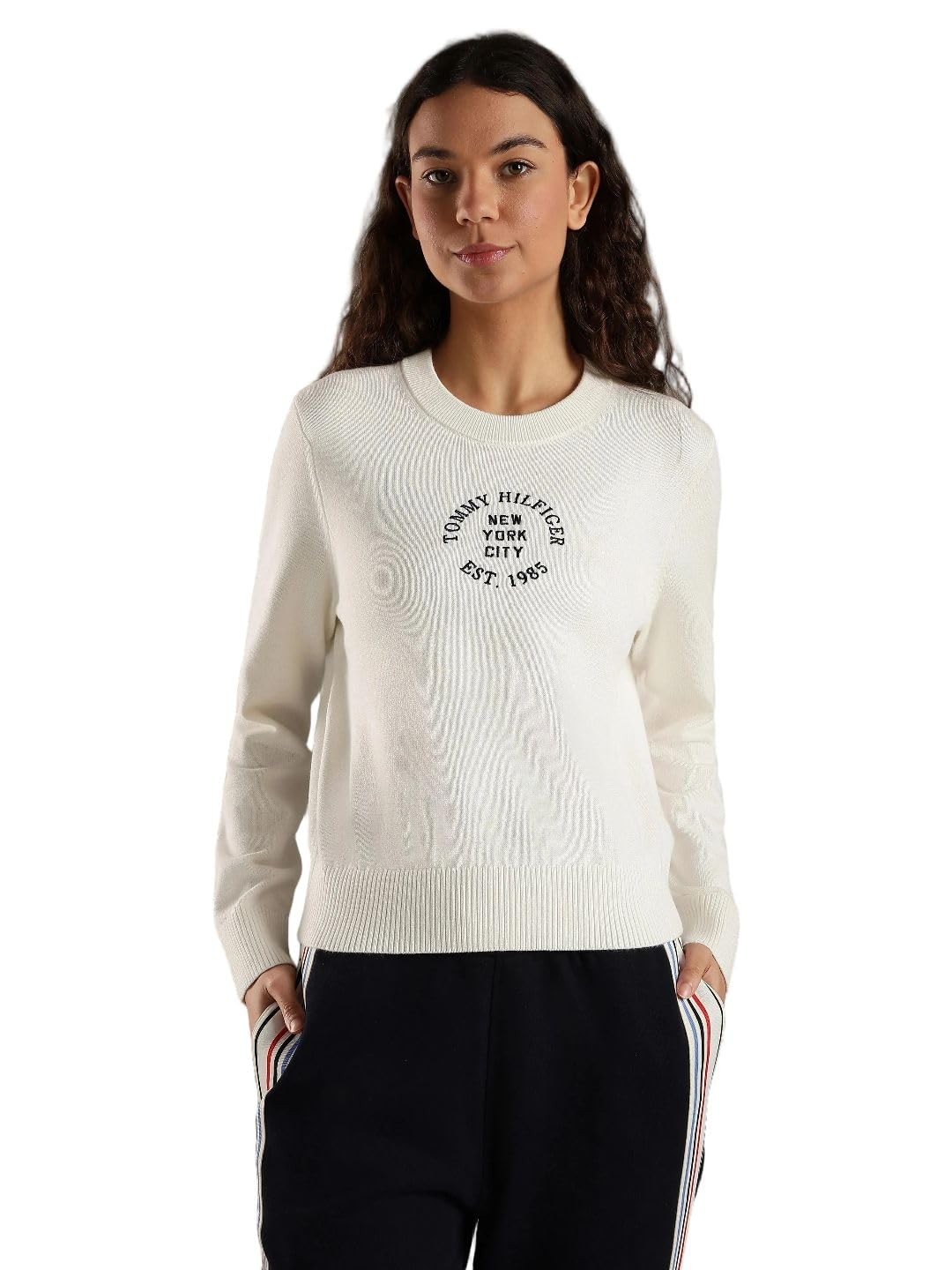 tommy hilfiger Regular fit Cotton Crew Neck Pullover-picture-20
