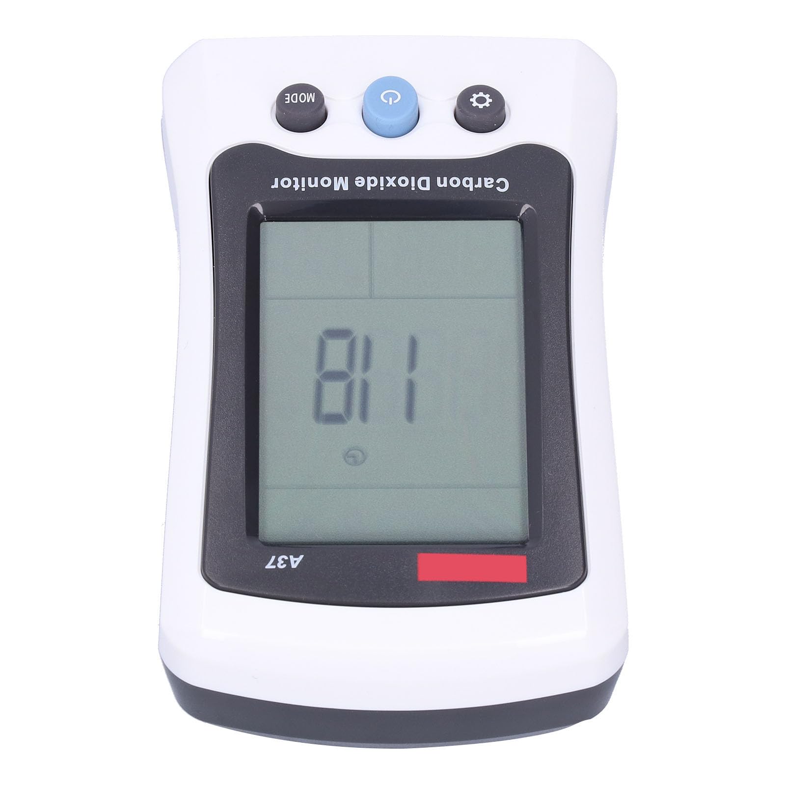 A37 Kohlendioxid-Detektor, CO2-Monitor mit NDIR-Sensor, 400 Bis 5000 Ppm, LCD-Display, Temperatur- und Luftfeuchtigkeitsalarm für das Gewächshauslabor Im Home Office