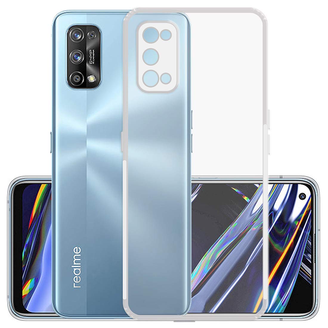 Amazon Brand - Solimo Bumper case for Realme 7 Pro (Silicone_Transparent) (B08XXSGD9J) Amazon Price History, Amazon Price Tracker
