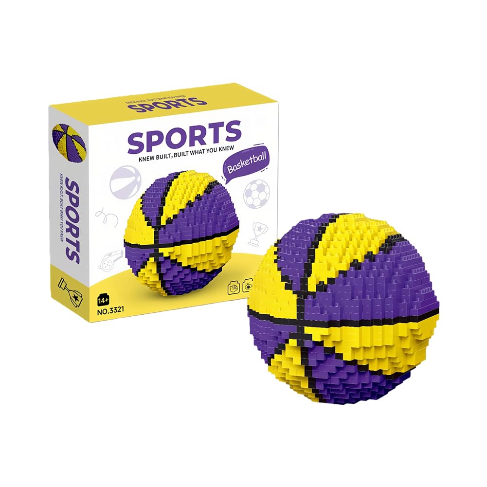 MGKEOUF Basketball Building Blocks,Building Blocks Adults Basketball, Adults Challenging Block Decorations, 3D Toys For Ages 14 And Above,Furniture Decoration Desktop Model