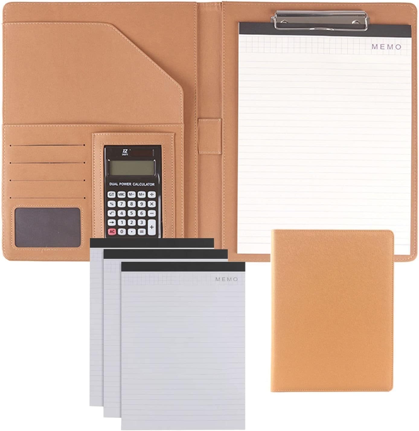 VHJdtE Folder, A4 Size Clipboard Interview Conference Legal Document Organizer for Women Men(Geel)