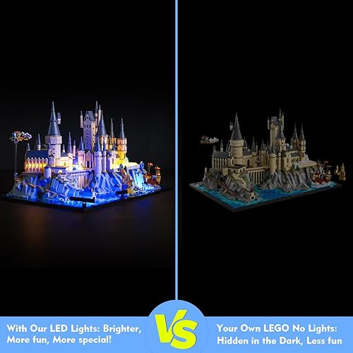 Miniatura 2 de VONADO Kit de luz LED actualizado para Lego Hogwarts Castle and Grounds 76419, accesorios de iluminación creativa compatibles con Lego 76419 Juego