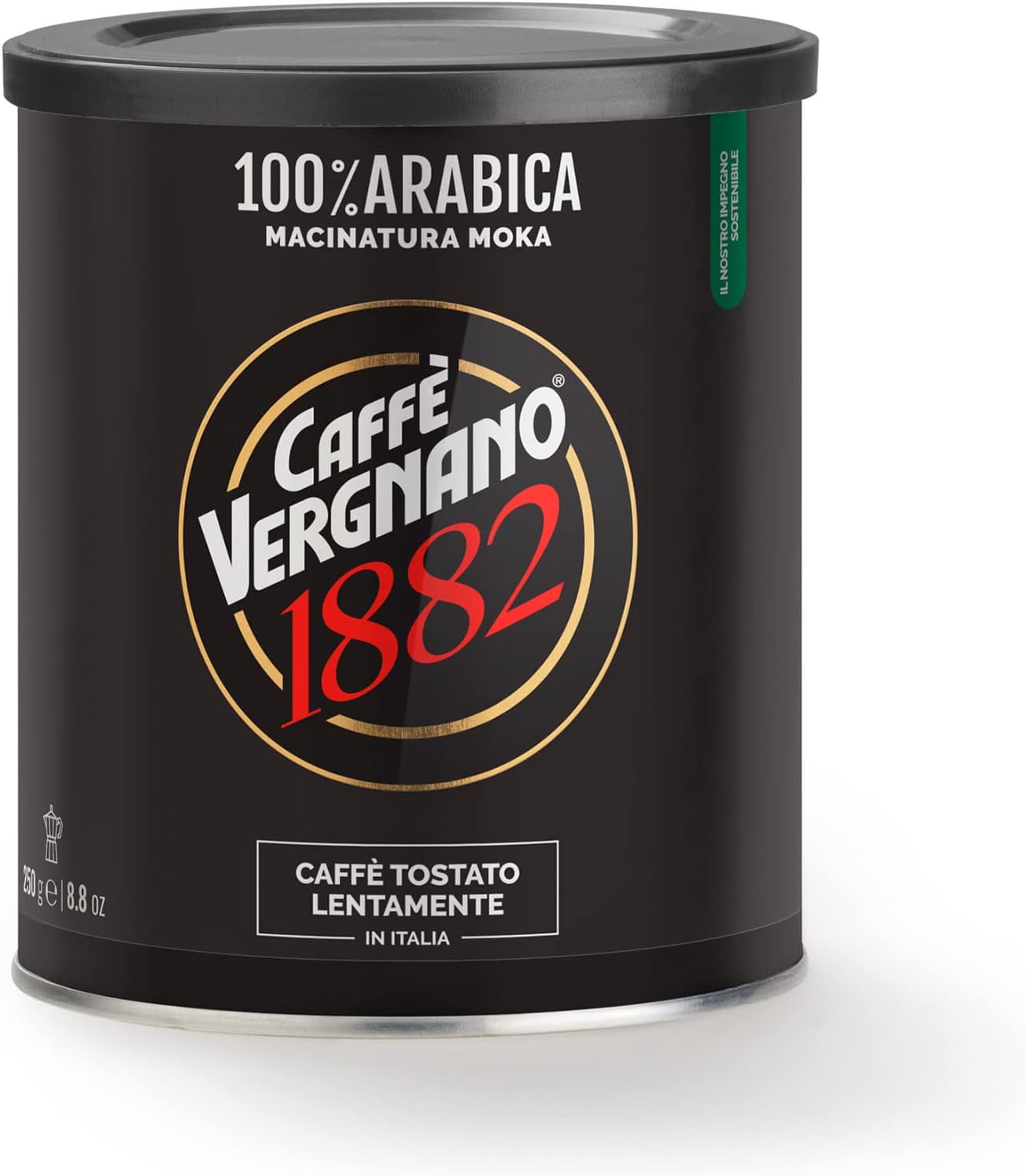 Caffè Vergnano 1882 Moka Ground Coffee Can 250g