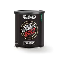 Caffè Vergnano 1882 Lattina - Caffè 100% Arabica Macinato Moka