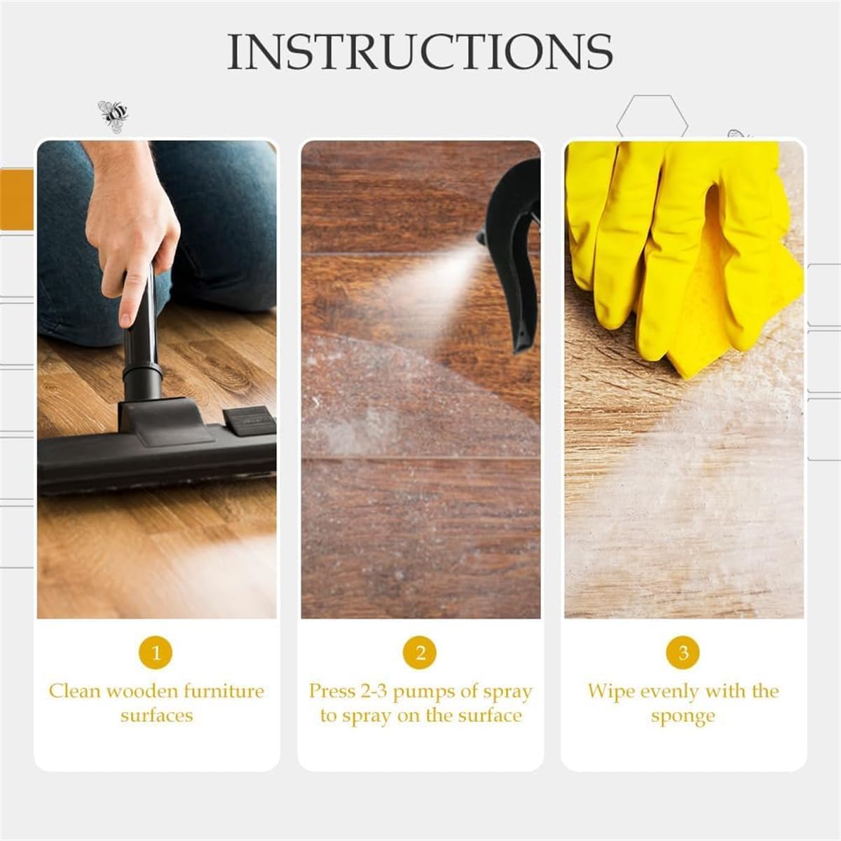 Cera de Abejas Pulimento para Muebles de Madera,2026 Upgrade Multi-Purpose Beeswax Wood Polish for Living Rooms,Kitchens,Wood Furniture Floors (2PCS)
