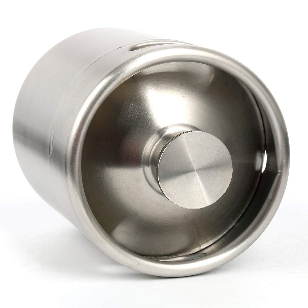 Fusto per birra, mini barile in acciaio inox con doppia maniglia, per casa, hotel, campeggio, picnic