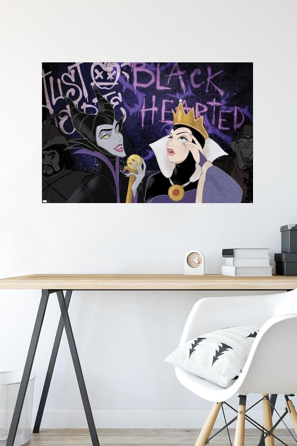 Disney Villains-Black Hearted Wall Poster
