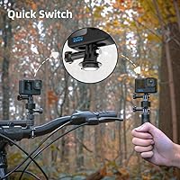 Vista 2 de Accesorios magnéticos para GoPro, base de liberación rápida para bicicleta, selfie stick, monopie, soporte de trípode, compatible con GoPro Hero