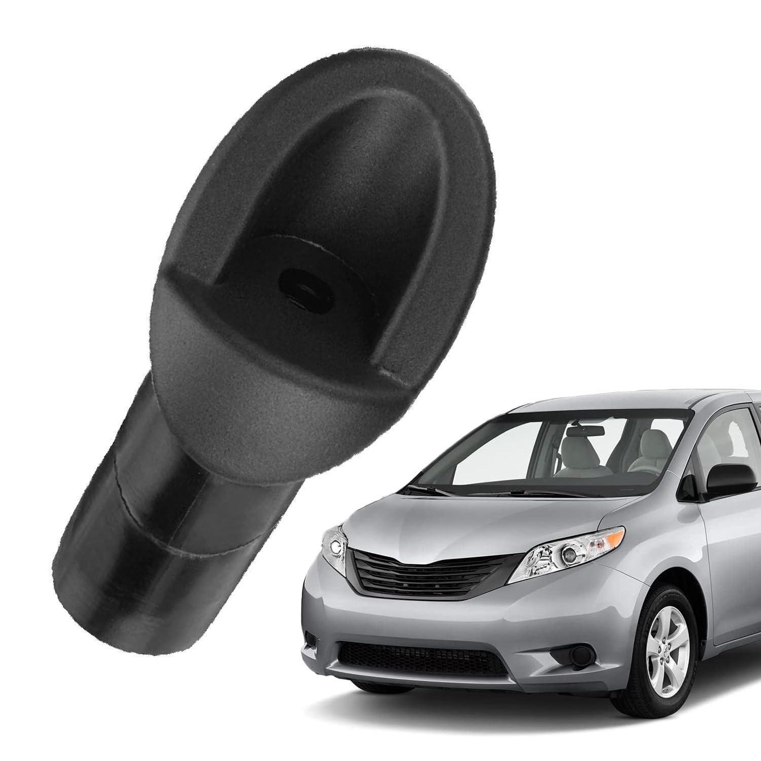 Antenna Base Grommet for Toyota Sienna- 2011 2012 2013 2014 Accessories- Replacement 86392-08020 Antenna Adapter Ornament Mounted Base Bezel, Black