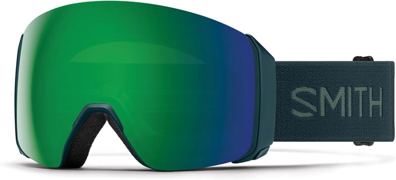 SMITH 4D Mag XL Snow Goggles – Adult Ski & Snowboarding Goggles with BirdsEye Vision, Anti-Fog Performance & 100% UV Protection – for Men & Women – Pacific, ChromaPop Everyday Green Mirror