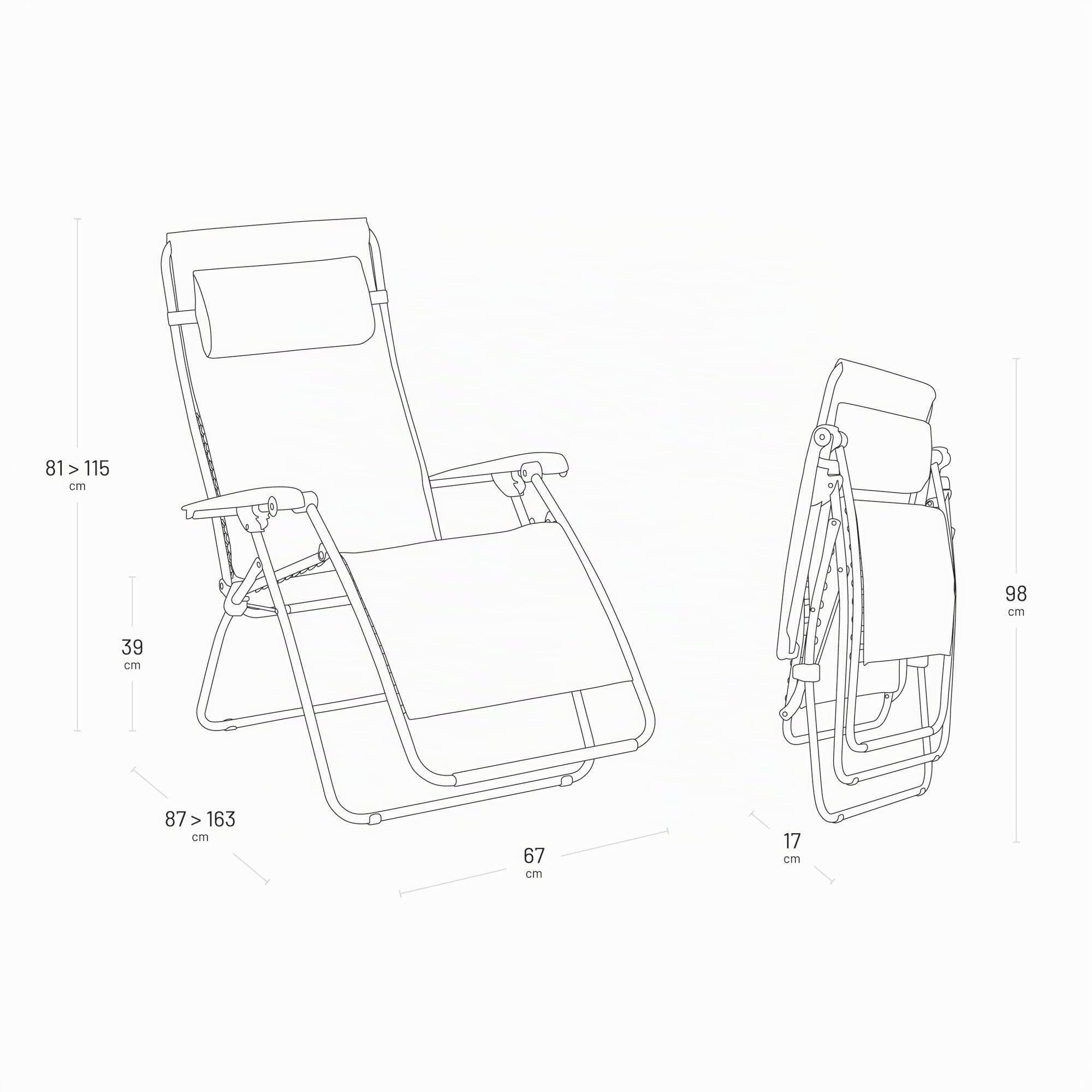 Lafuma - Fauteuil Relax Zéro Gravité