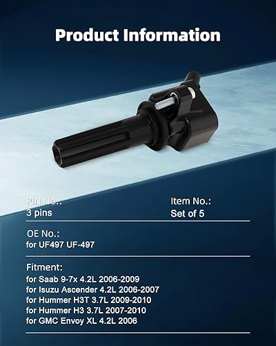 Vista 468 de ECCPP Bobinas de encendido portátiles de repuesto para automóvil compatibles con Infiniti I30/para Nissan Maxima 3.0L V6 2000-2001 Reemplazo