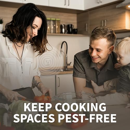 Miniatura 7 de Riddex Sonic Plus - Repelente ultrasónico de plagas, se conecta con salidas adicionales para uso en interiores, repelente de insectos, repelente