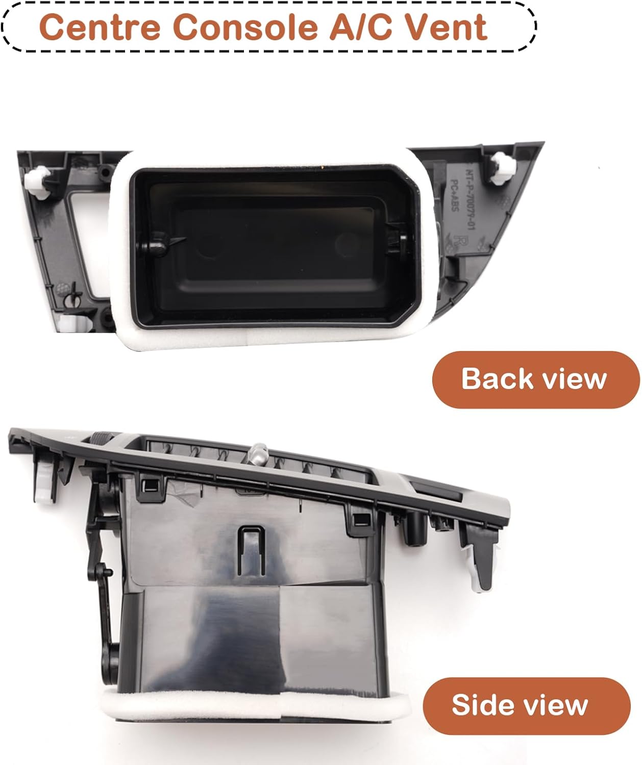 4pcs Air Vent Outlet For Mitsubishi Pajero Montero V87 V93 V95 V97 V98 2007-2022, Car Interior A/C Vents Replacement -black