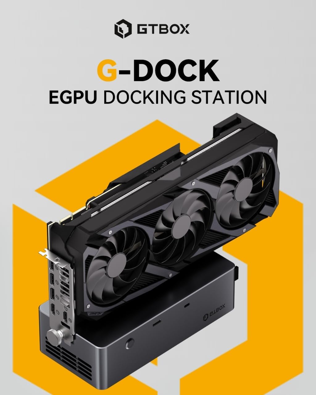 G-Dock EGPU Dock with 800W PSU, OCuLink+USB4 Port and TGX Hot Swap,Support Up to 600W EGPU Support(not Support 5090,5090D)